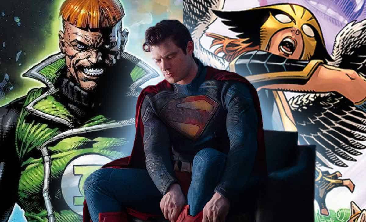 película superman - linterna verde / guy gardner (nathan fillion) y hawkgirl / kendra saunders (isabela merced)