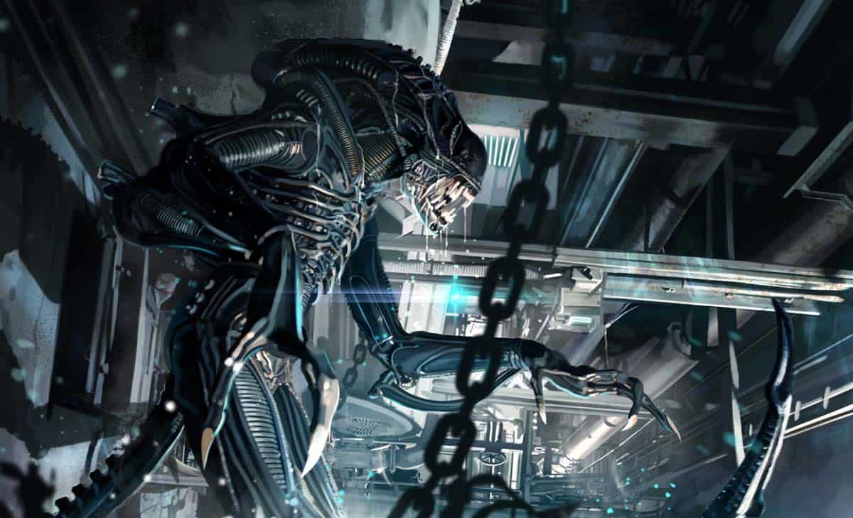 Alien warrior concept David Benzal. ©Fox