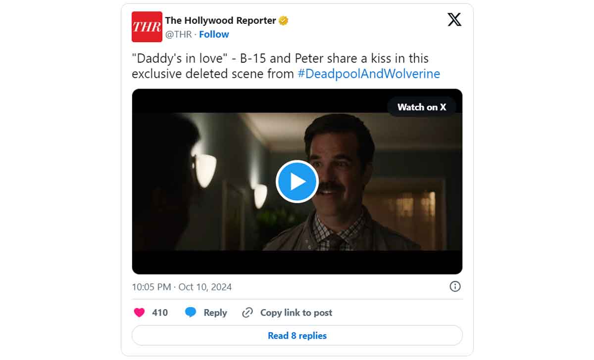 Deadpool 3 tiene una gran escena de amor eliminada