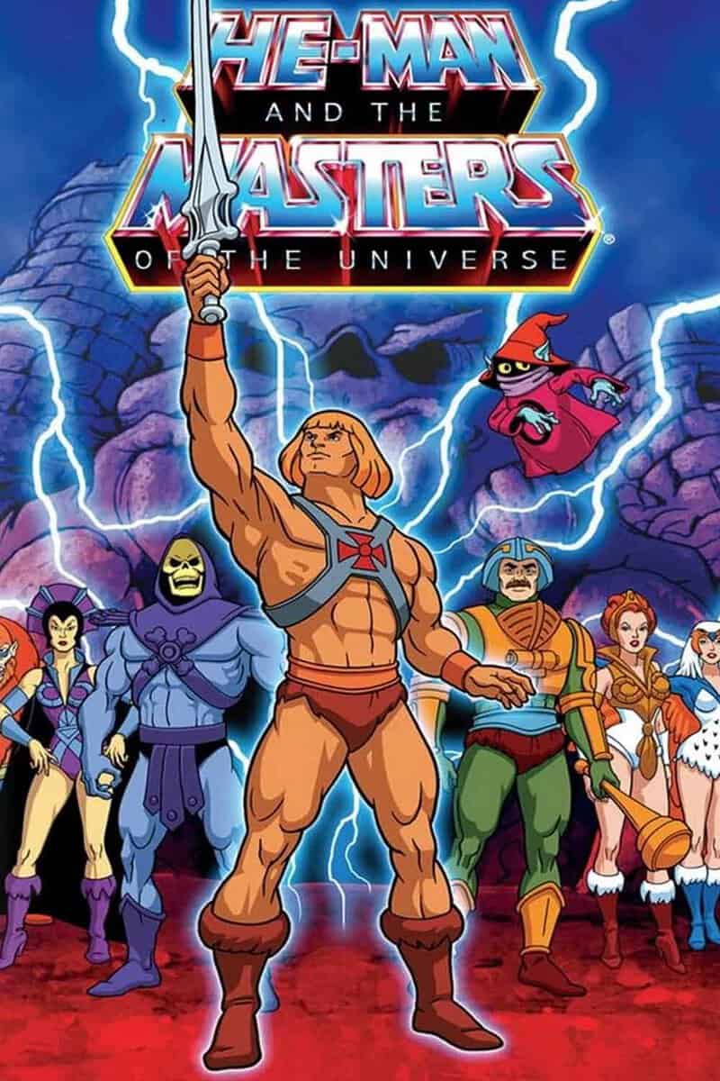 serie He-Man y los masters del universo en los años 80
