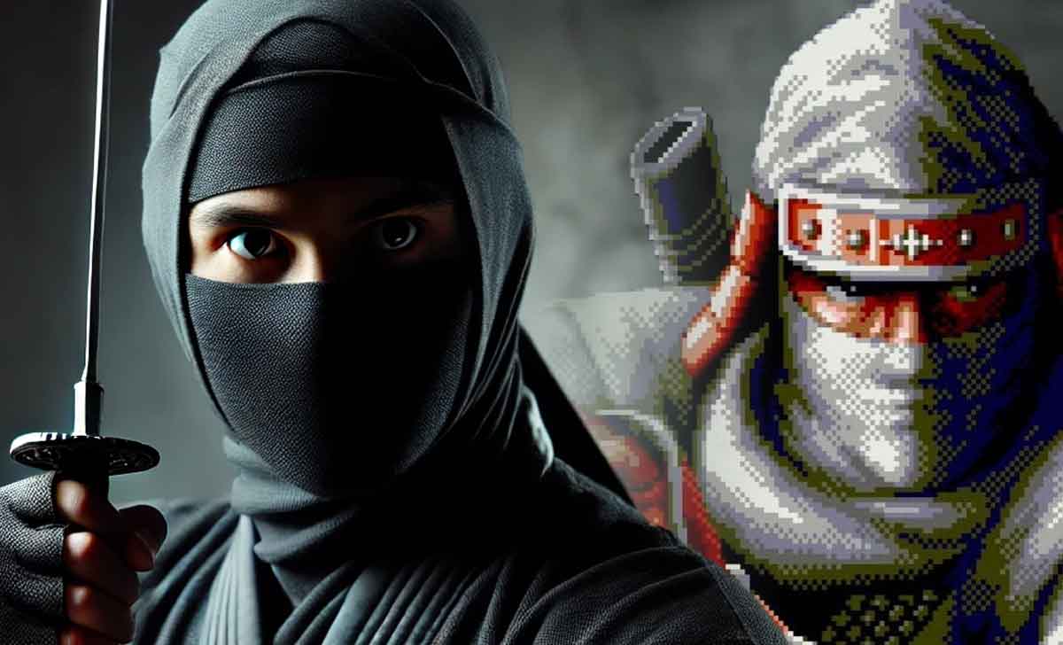 videojuego clásico de sega: shinobi.