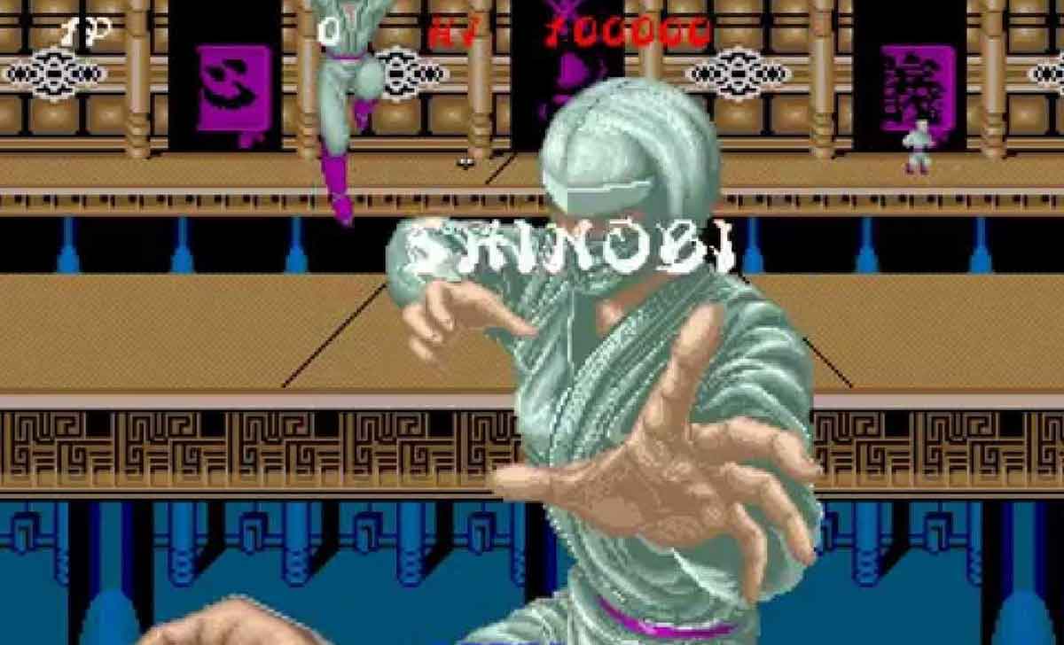 videojuego clásico de sega: shinobi