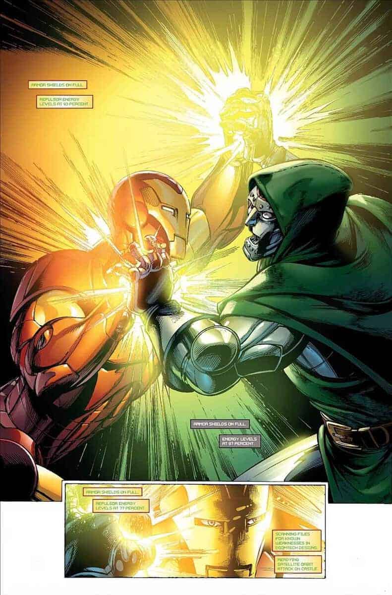 Revelamos las peleas más legendarias entre Doctor Doom y los Vengadores the mighty avengers (2007)