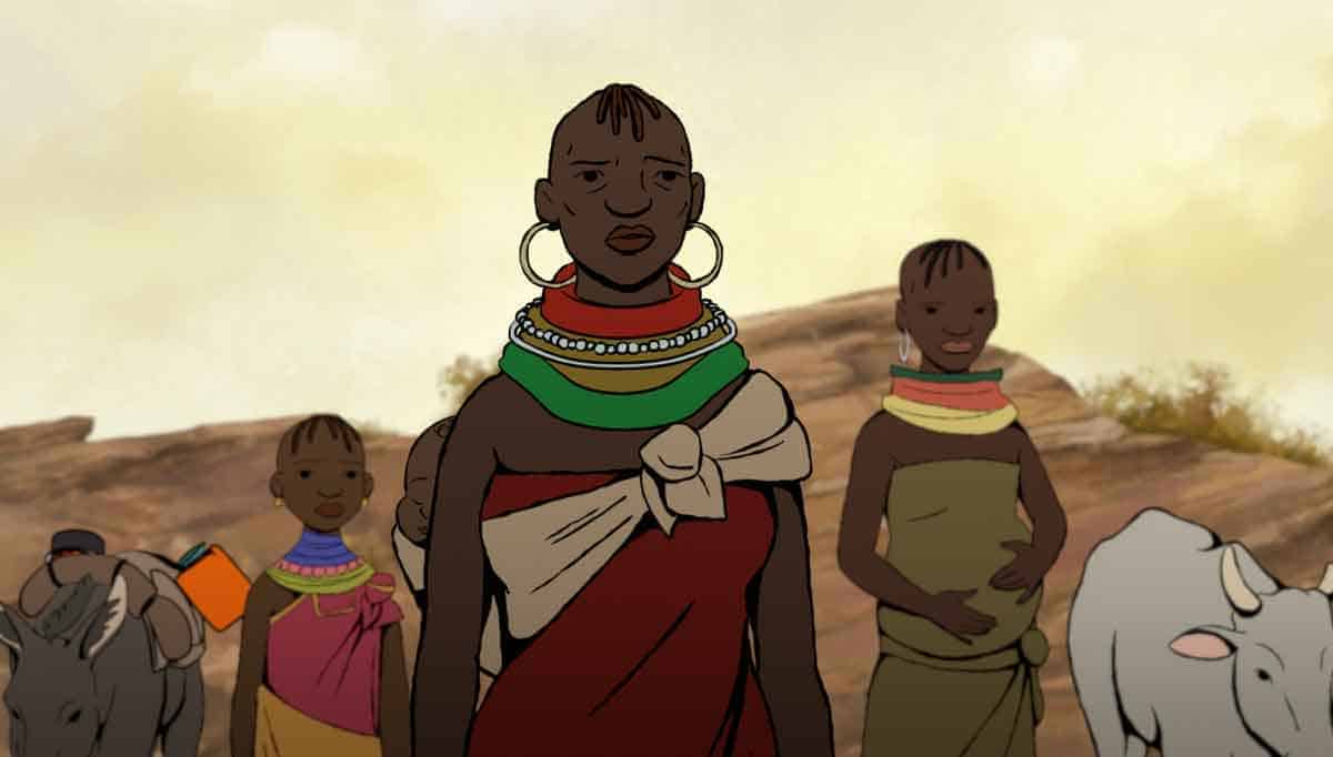 Mariposas Negras: Una obra de arte animada que reflexiona sobre el cambio climático y la migración. fotograma mariposas negres