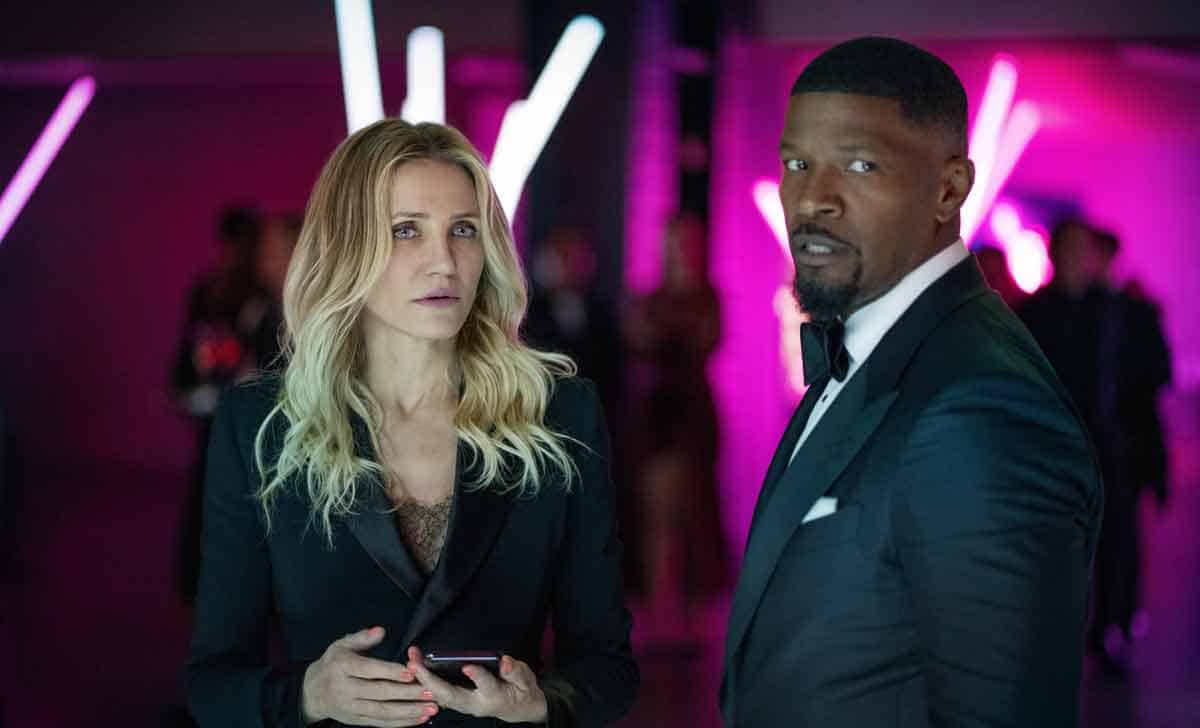 Back In Action. (L to R) Cameron Diaz as Emily and Jamie Foxx as Matt in Back In Action. Cr. John Wilson/Netflix © 2024.