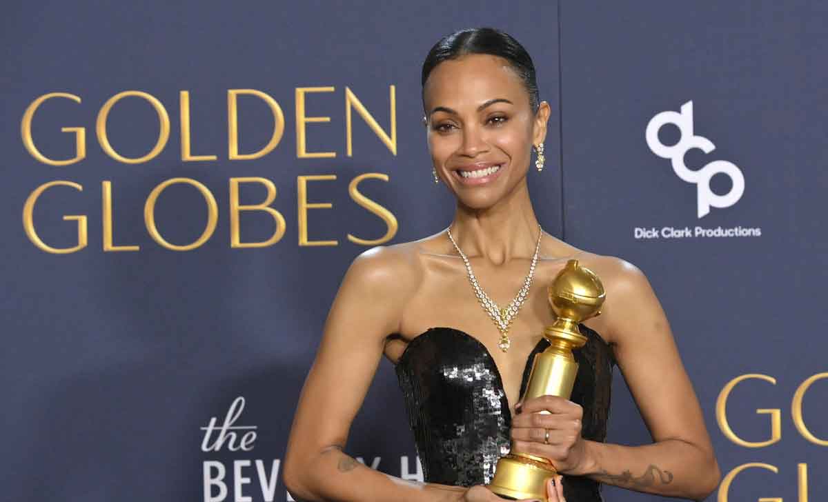 zoe saldaña ganadora del globo de oro por emilia pérez