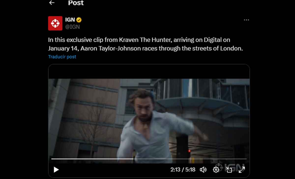 escena de Kraven el cazador