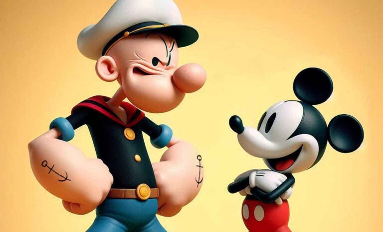 Popeye y Mickey Mouse amplían el dominio público en 2025