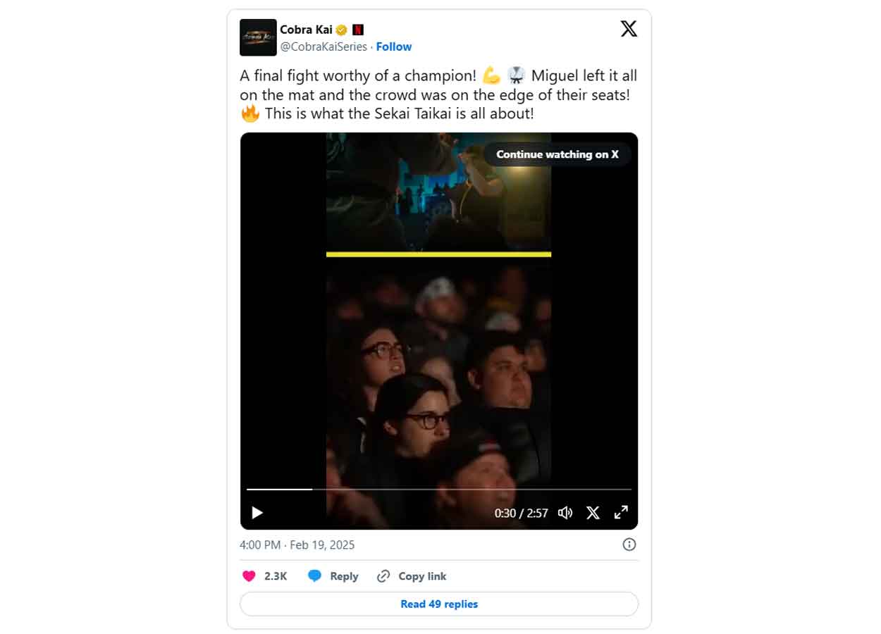 cobra kai miguel homenaje