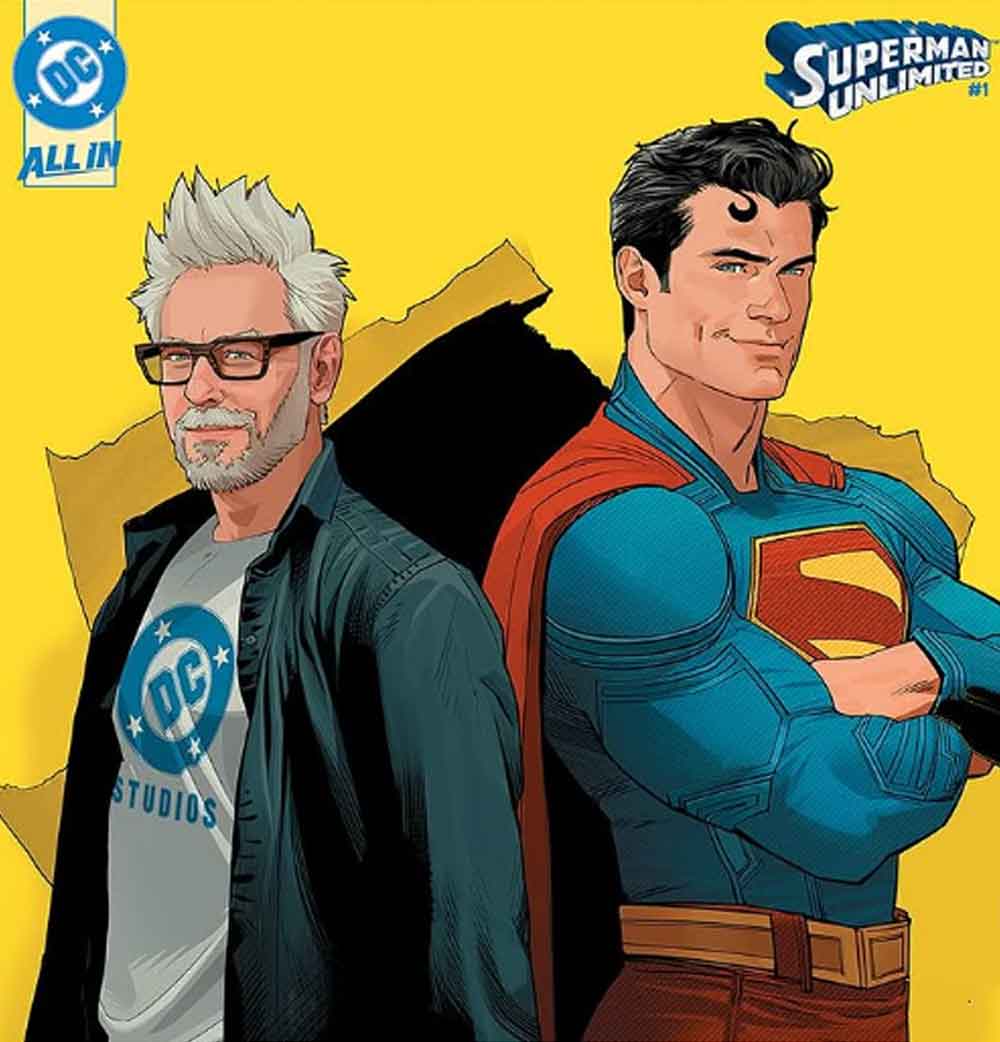 james gunn y david corenswet en dc comics