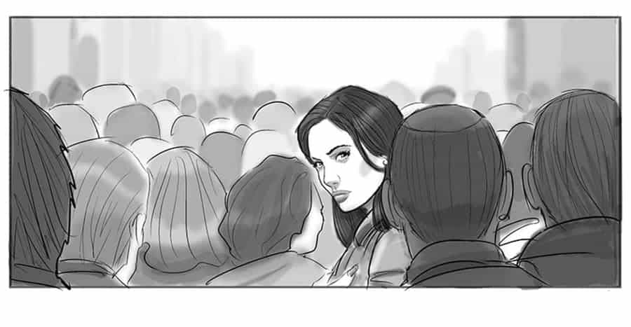 concept art Spider-man 4 con Angelina Jolie