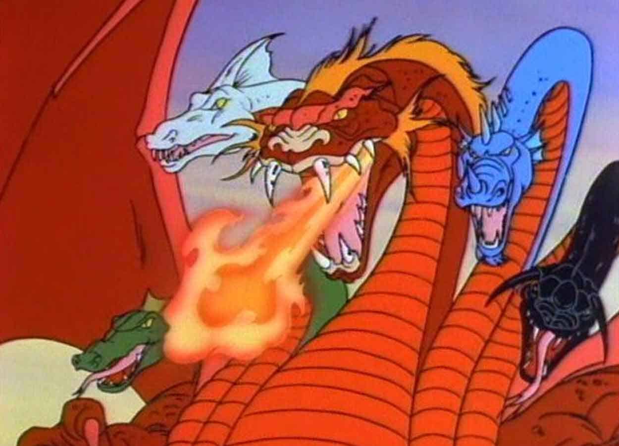 Dragones y mazmorras animación años 80