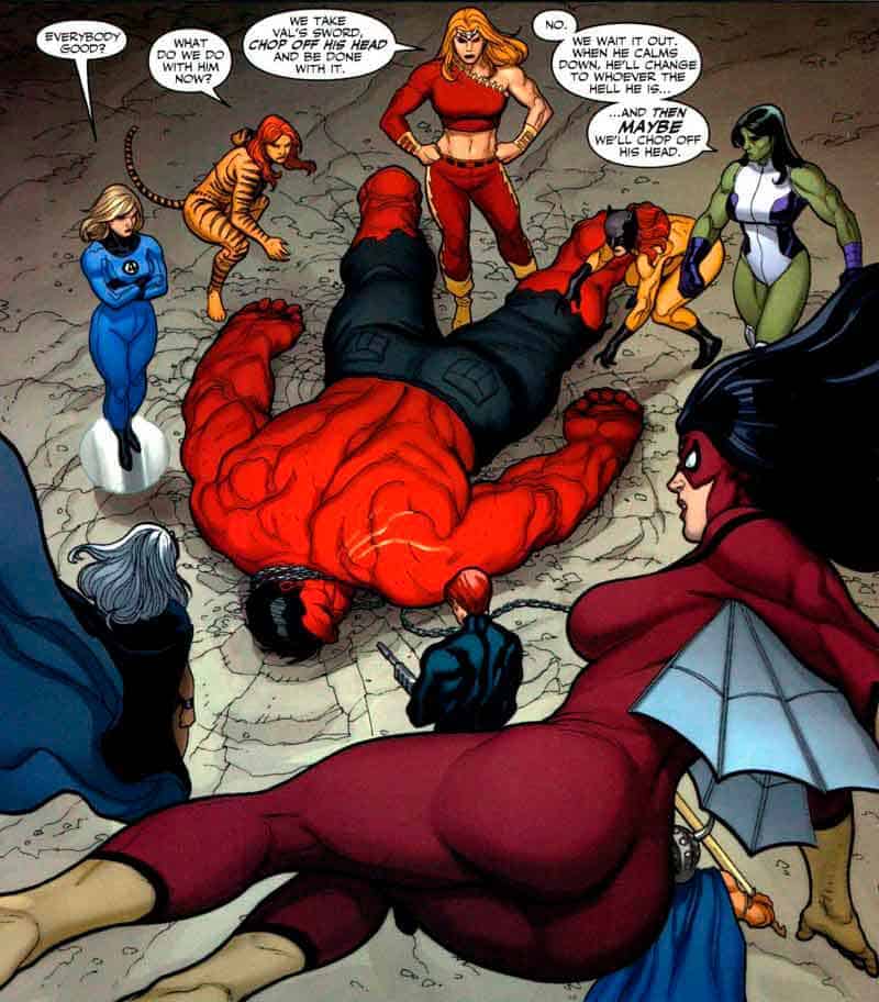red hulk derrotado