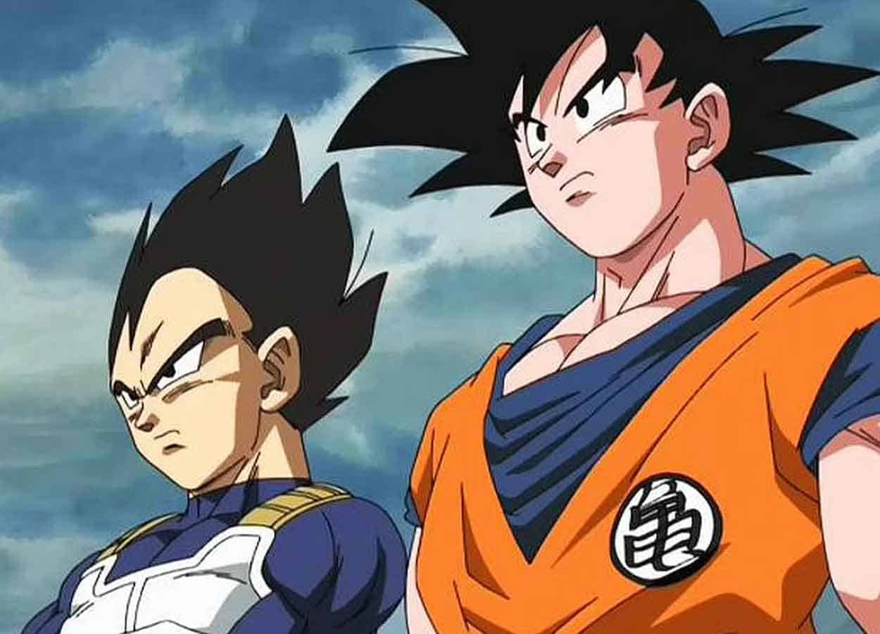 vegeta y goku en dragon ball