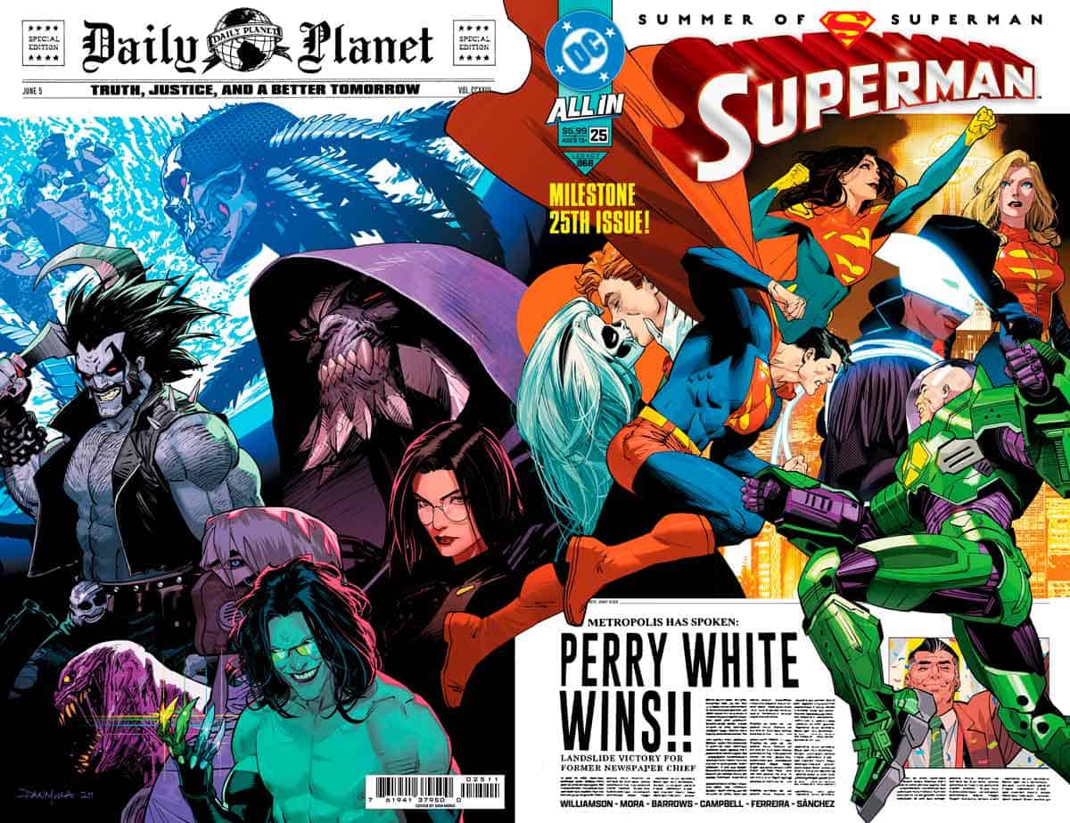 superman #25: el regreso de lex luthor lo cambia todo en este número histórico