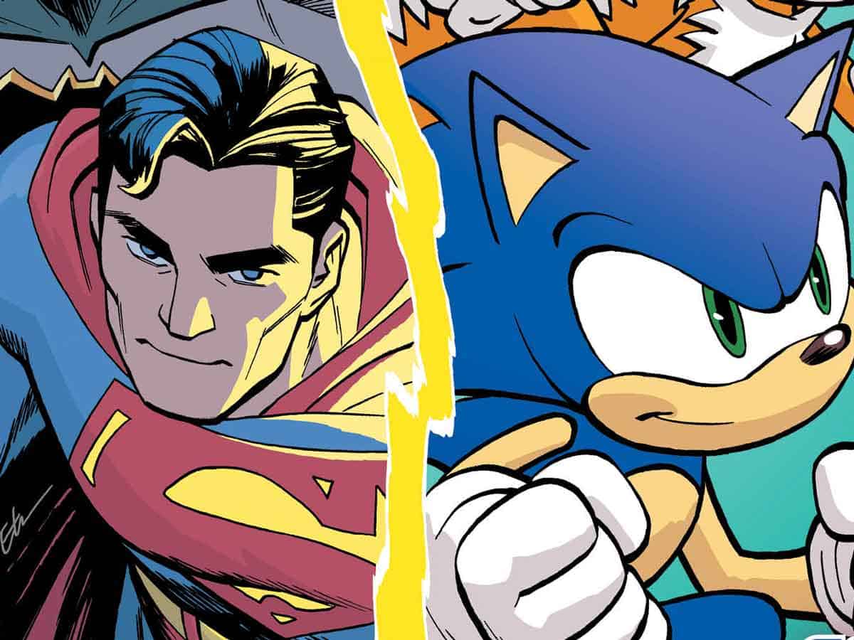 sonic y la liga de la justicia se unen en un épico crossover de dc y sega