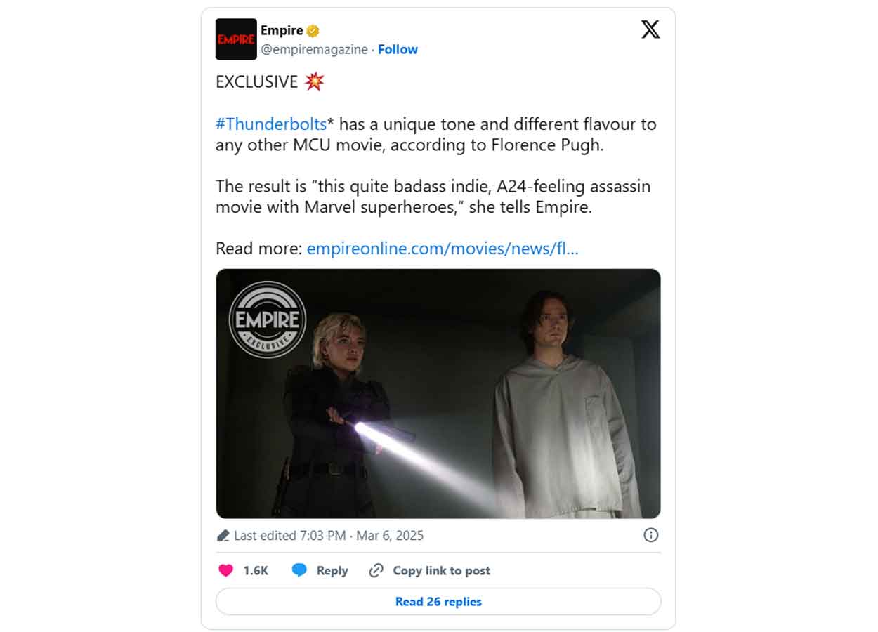 Yelena Belova (Florence Pugh) y Bob (Lewis Pullman)