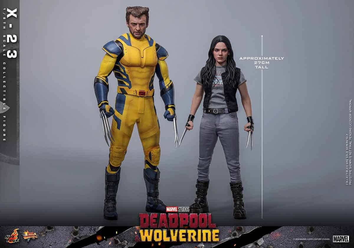 Hot Toys X-23 Dafne Keen Deadpool y Lobezno
