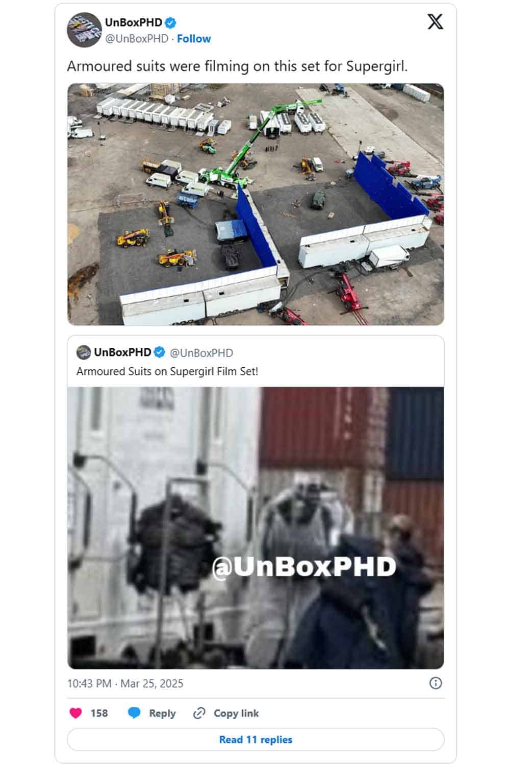 Rodaje de Supergirl 2025