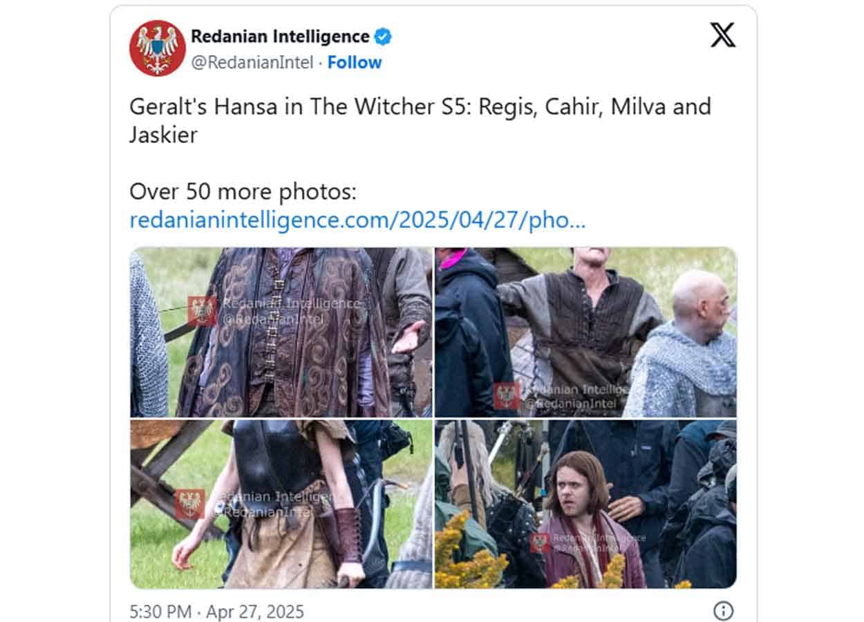 The Witcher: La mejor imagen de Liam Hemsworth como Geralt de Rivia