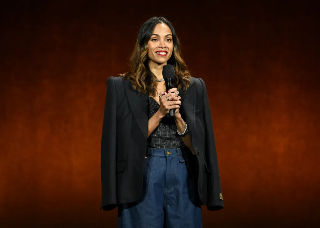 Zoe Saldaña Avatar Fire and Ash CinemaCon