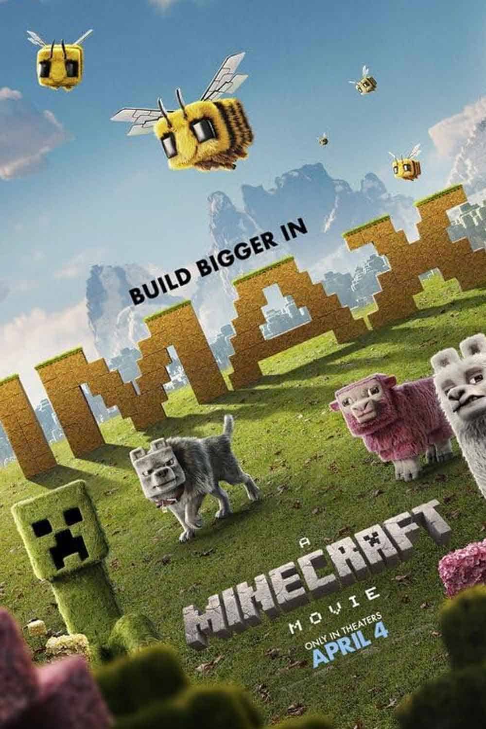 escena post-créditos de una película de minecraft