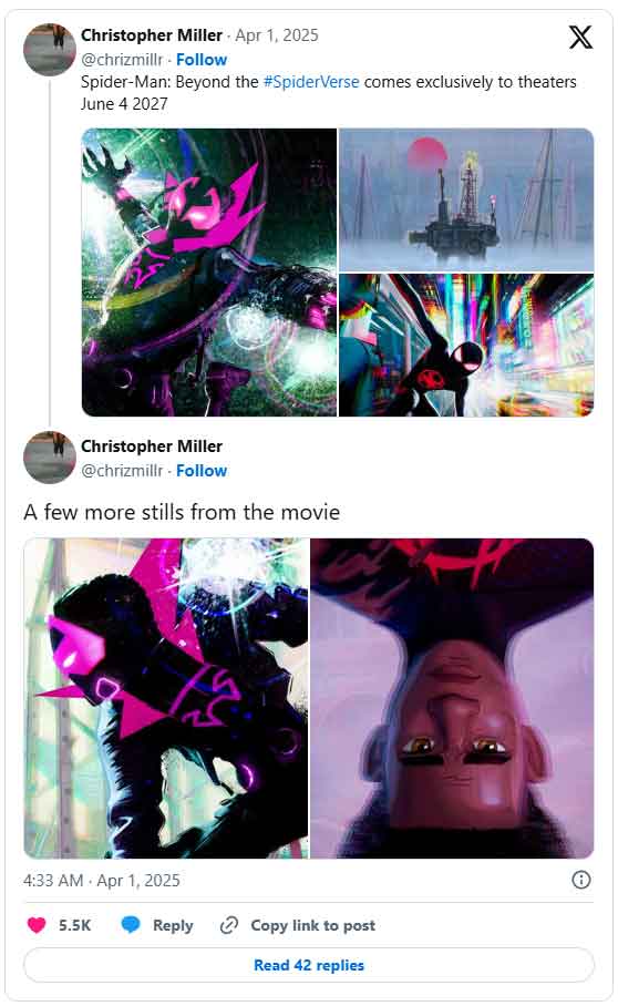 spider-man: beyond the spider-verse imágenes