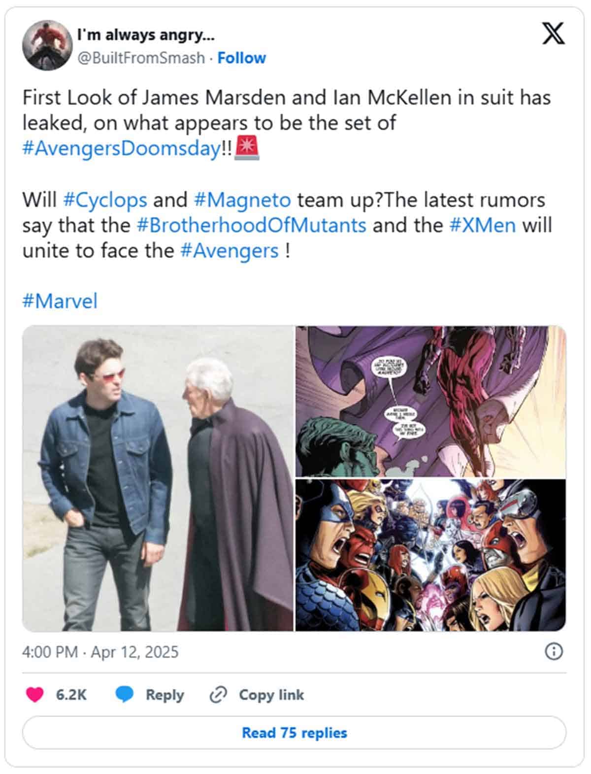 3 grandes personajes en el rodaje vengadores: doomsday