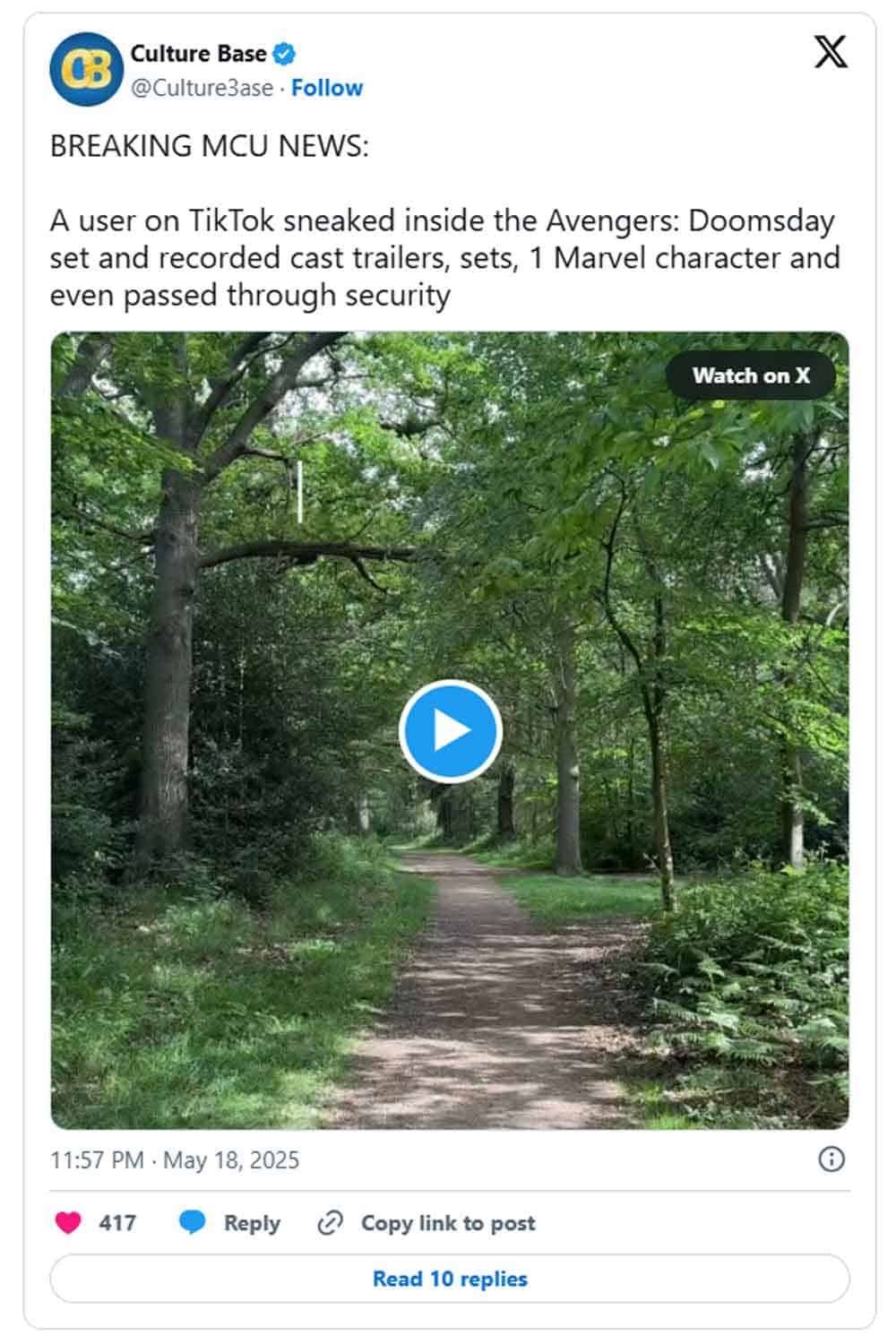 fan se infiltra en el rodaje de vengadores: doomsday