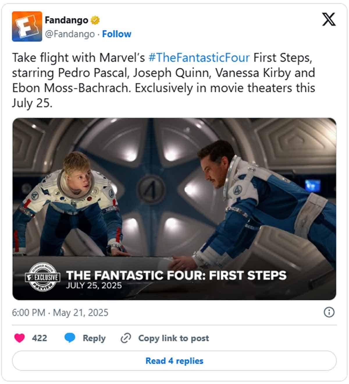 los cuatro fantásticos en el espacio