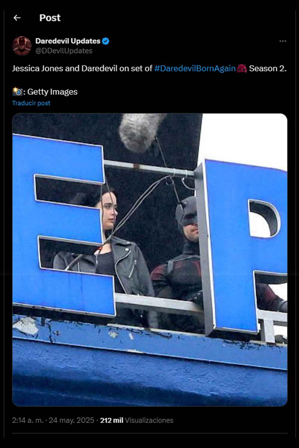 Primera imagen del regreso de Krysten Ritter como Jessica Jones