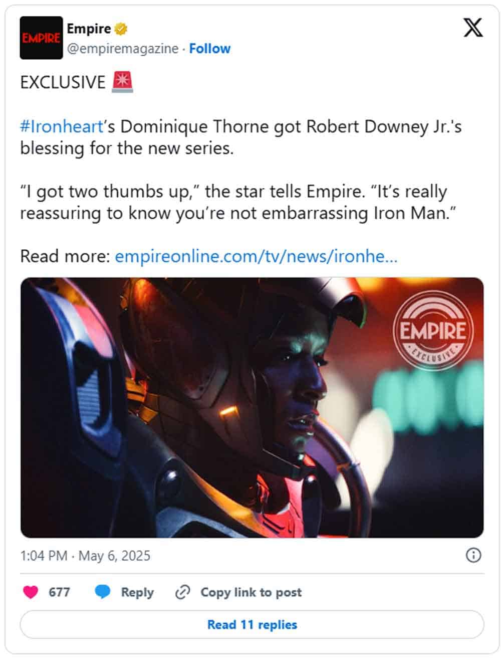 primera imagen oficial de la nueva armadura de ironheart en la próxima serie de marvel