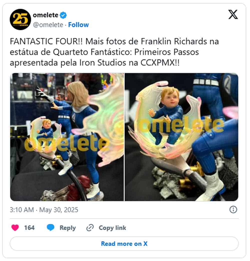 estatua marvel los cuatro fantásticos