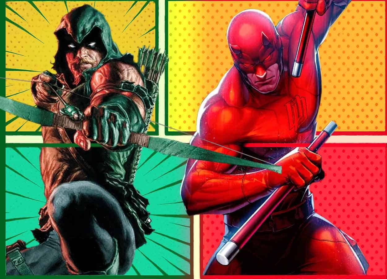 arrow y daredevil en lo nuevo de marvel / dc comics