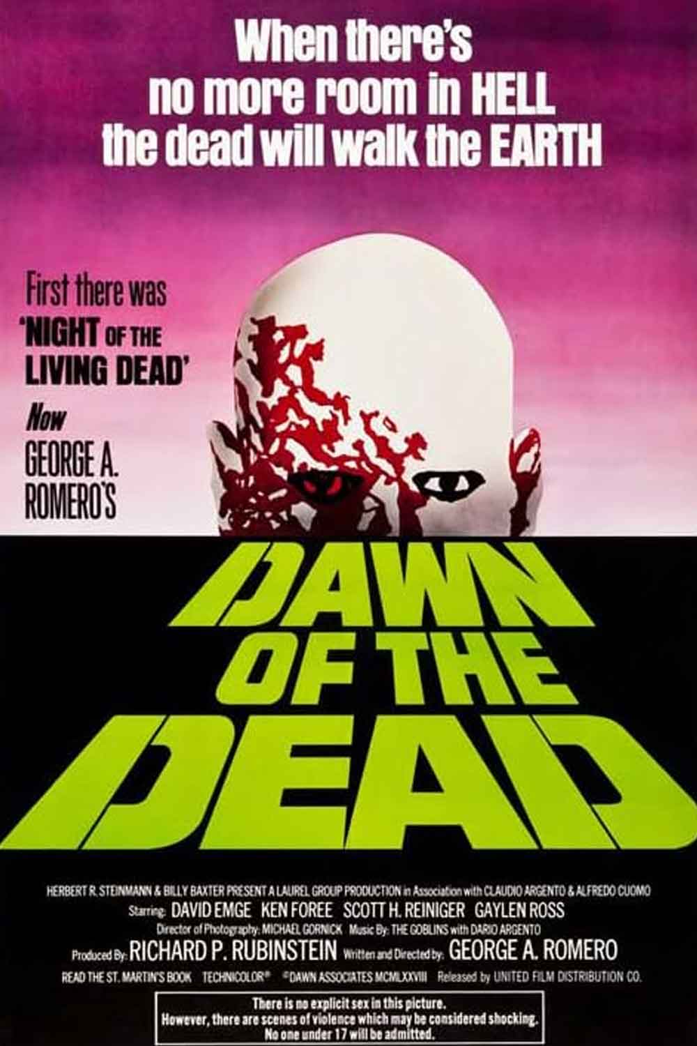 dawn of the dead (zombi: el regreso de los muertos vivientes - 1978) película de terror