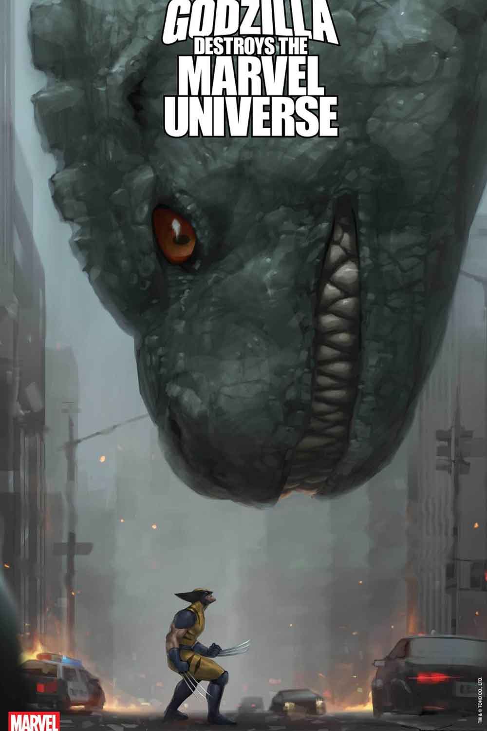 godzilla destroys the marvel universe vs x-men