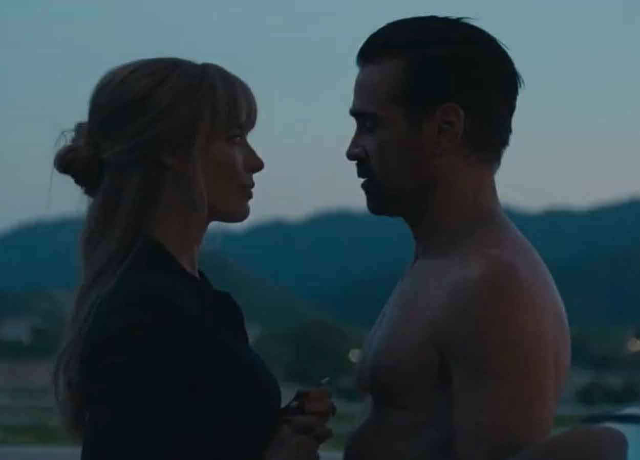 Margot Robbie y Colin Farrell en A Big Bold Beautiful Journey