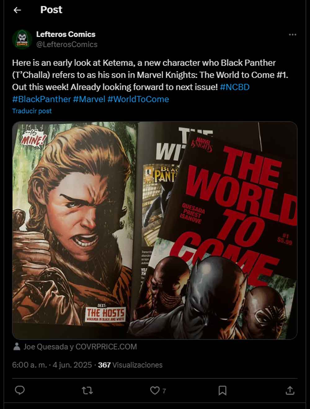 Marvel presenta a un nuevo Black Panther