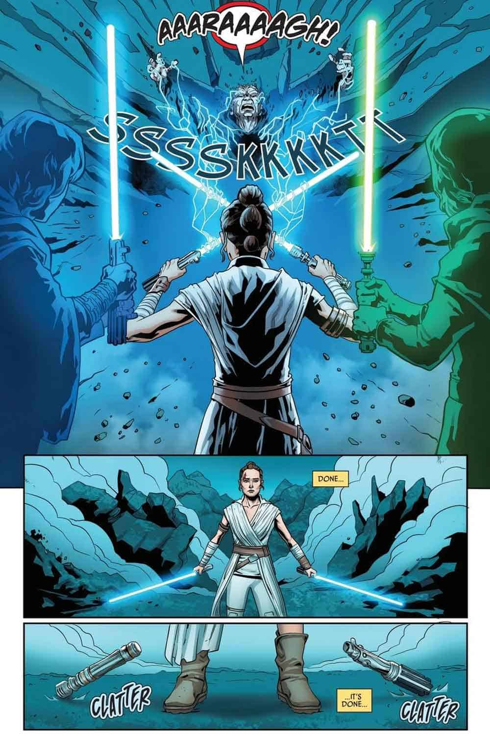 cómic arregla star wars: el ascenso de skywalker