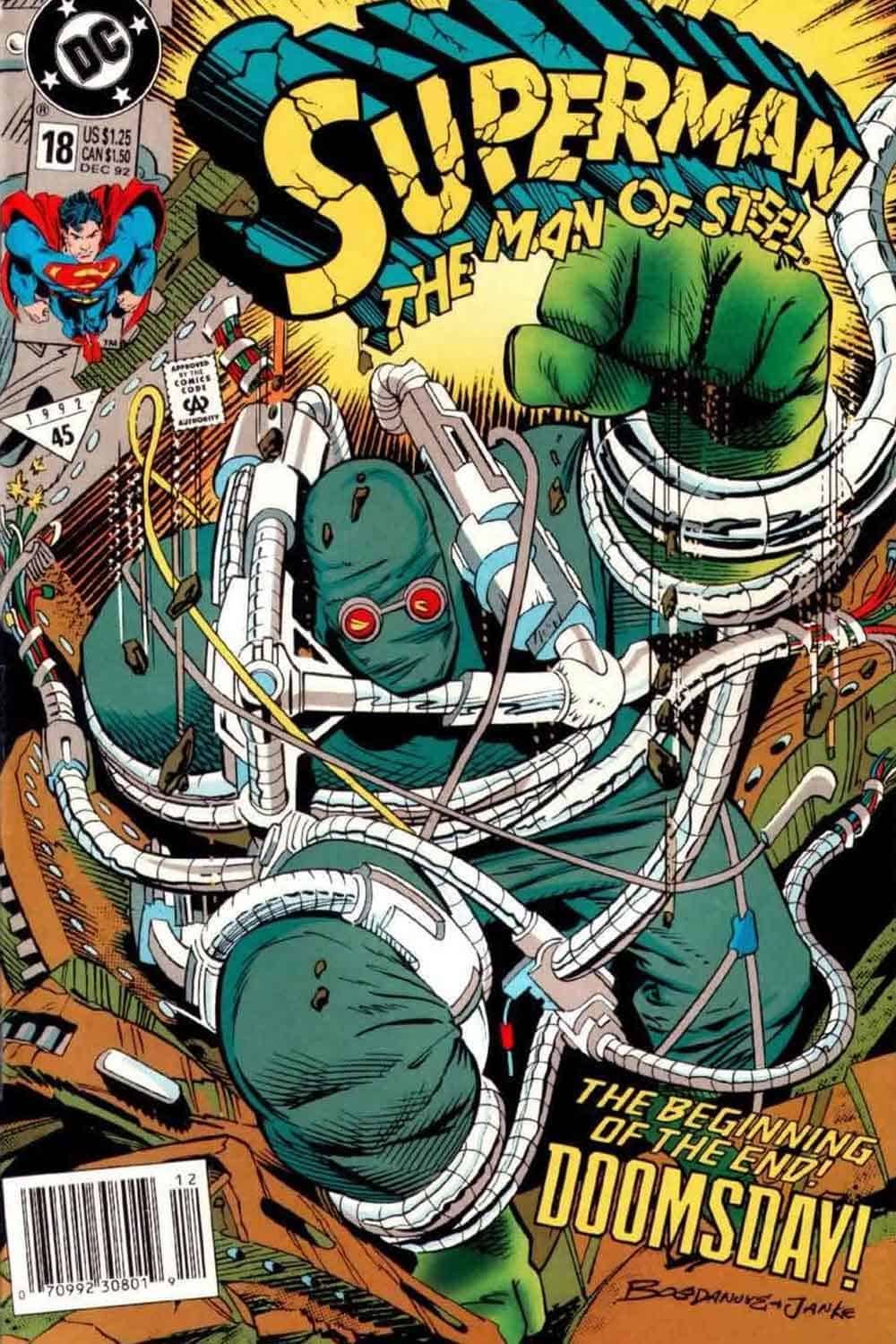 doomsday en los cómics de superman