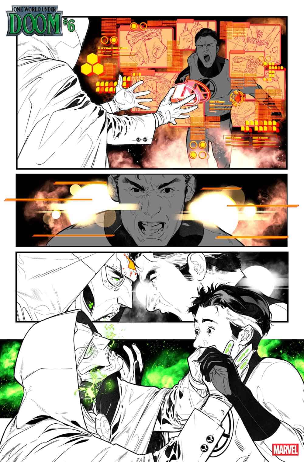 el gran enfrentamiento entre doctor doom y mister fantástico estalla en one world under doom