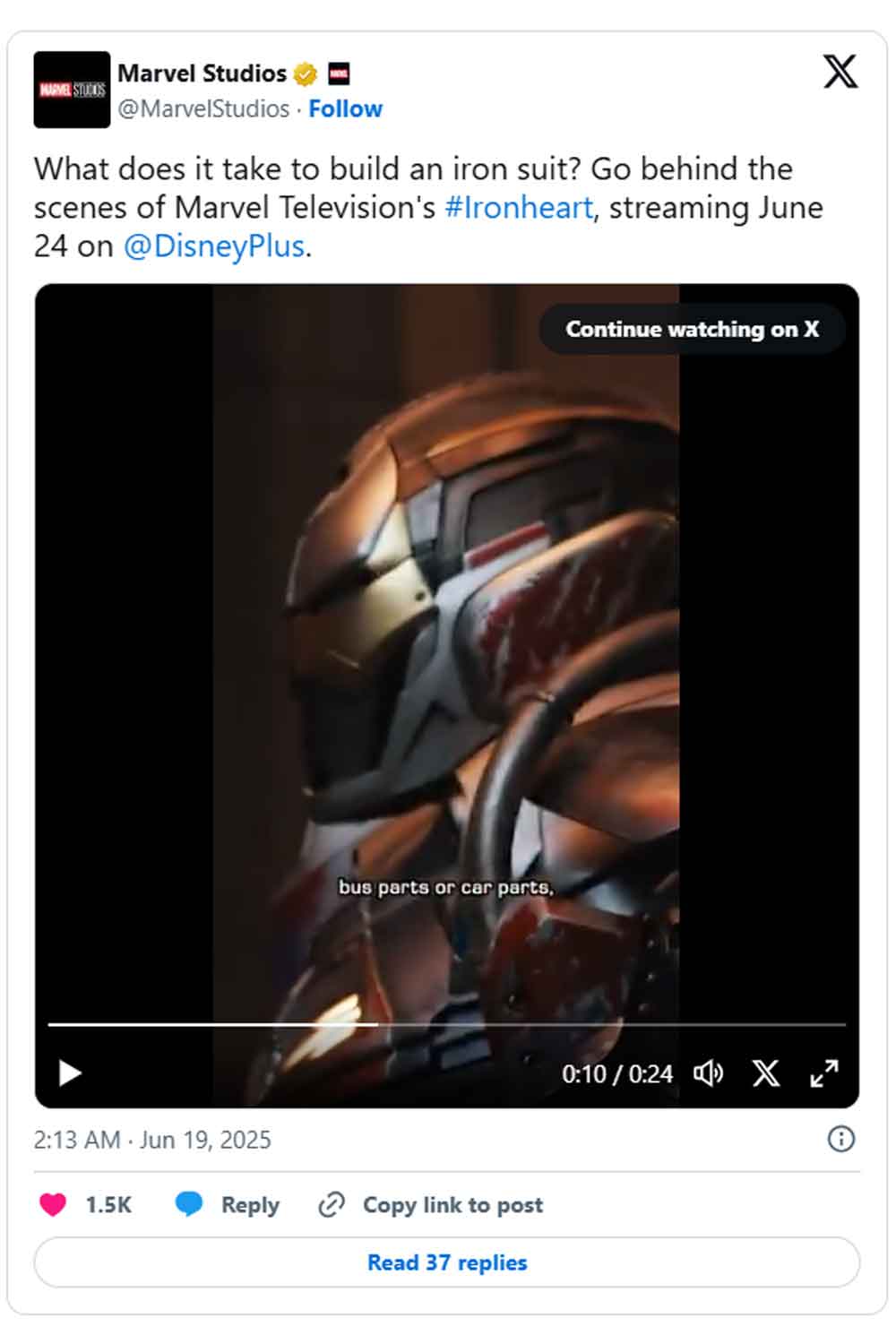 promoción de ironheart