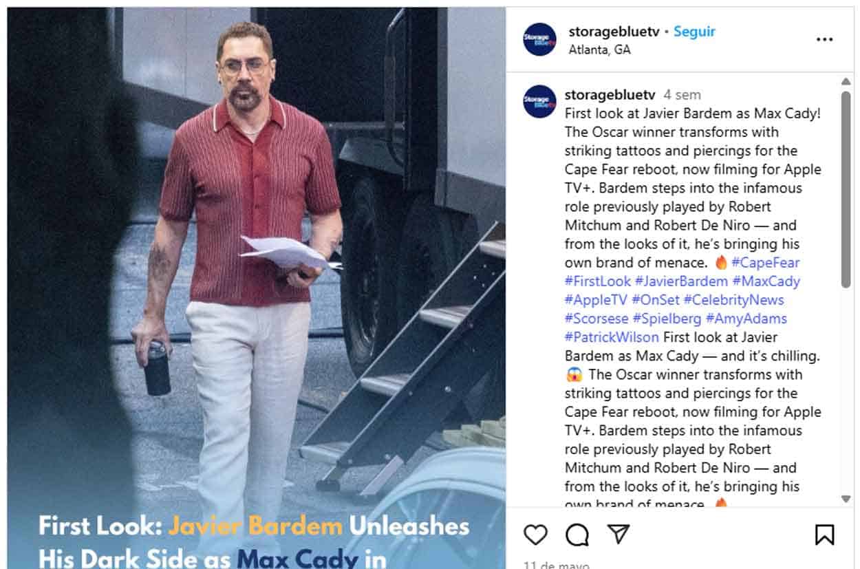 javier bardem en el remake de el cabo del miedo