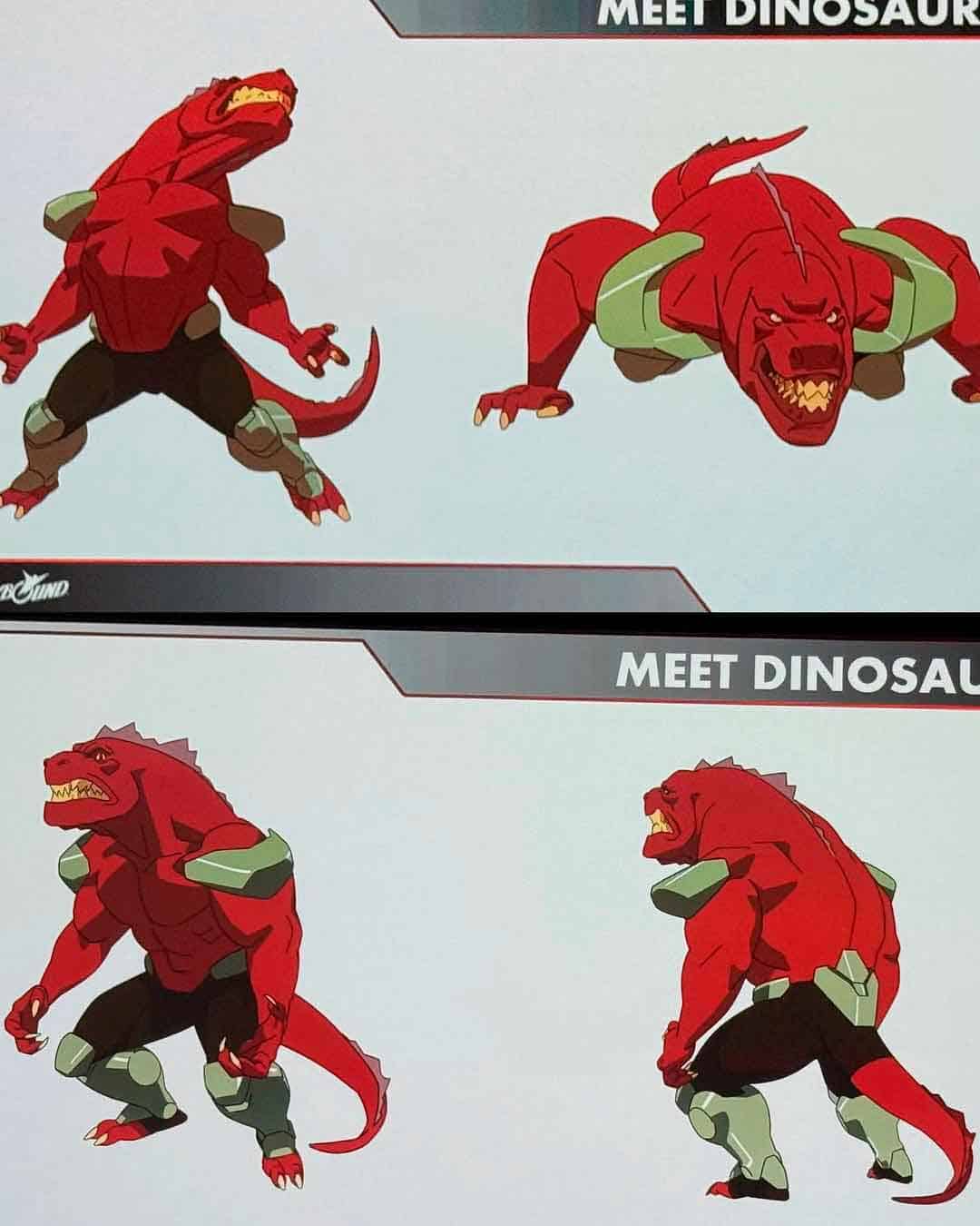 primera imagen de dinosaurus, el enemigo que pondrá a prueba a mark en invincible 4