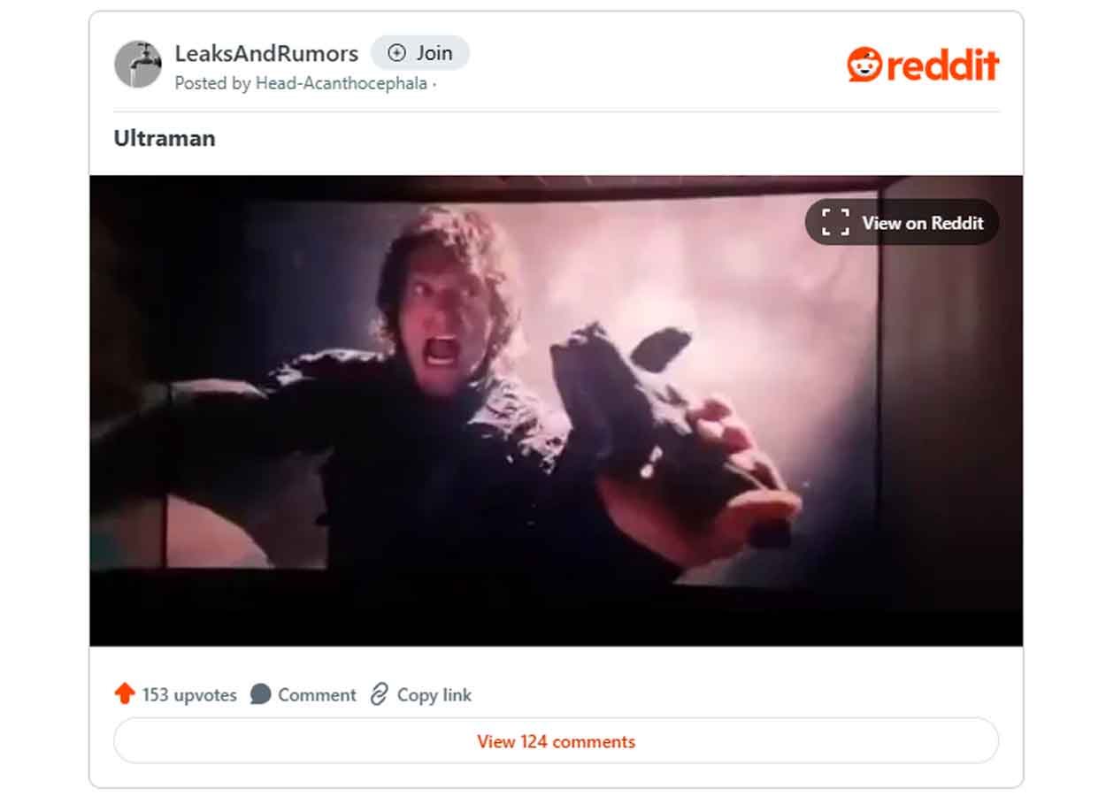 Primera imagen de Ultraman desenmascarado en Superman (2025)