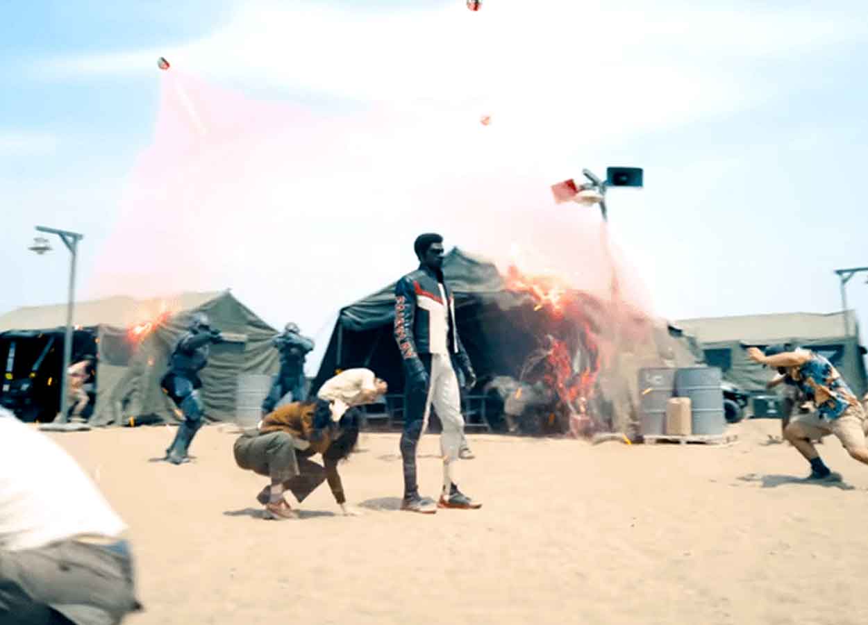 Superman (2025) beach scene mr terrific