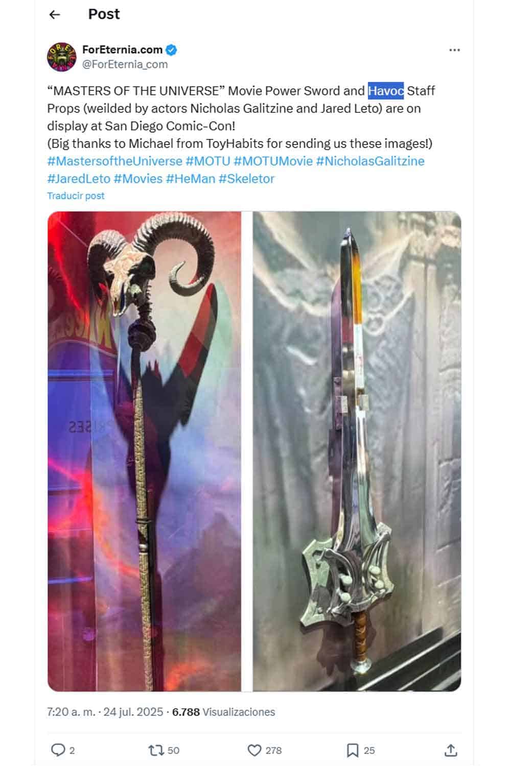 armas más poderosas de Masters of the Universe