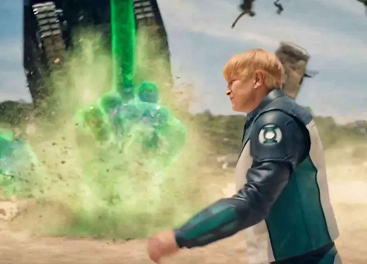 Nathan Fillion como Linterna Verde poder tanque