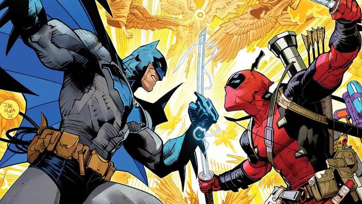 dc comics y marvel batman y deadpool