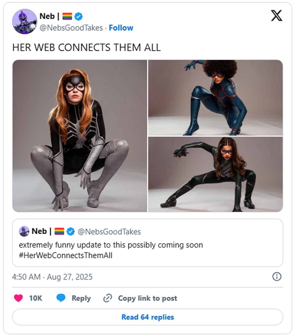 madame web revela imágenes inéditas del look de las protagonista